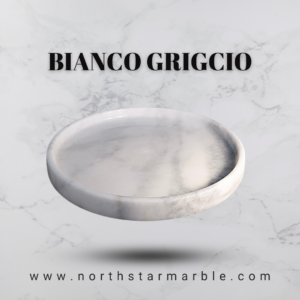 Bianco Griggio marble tray
