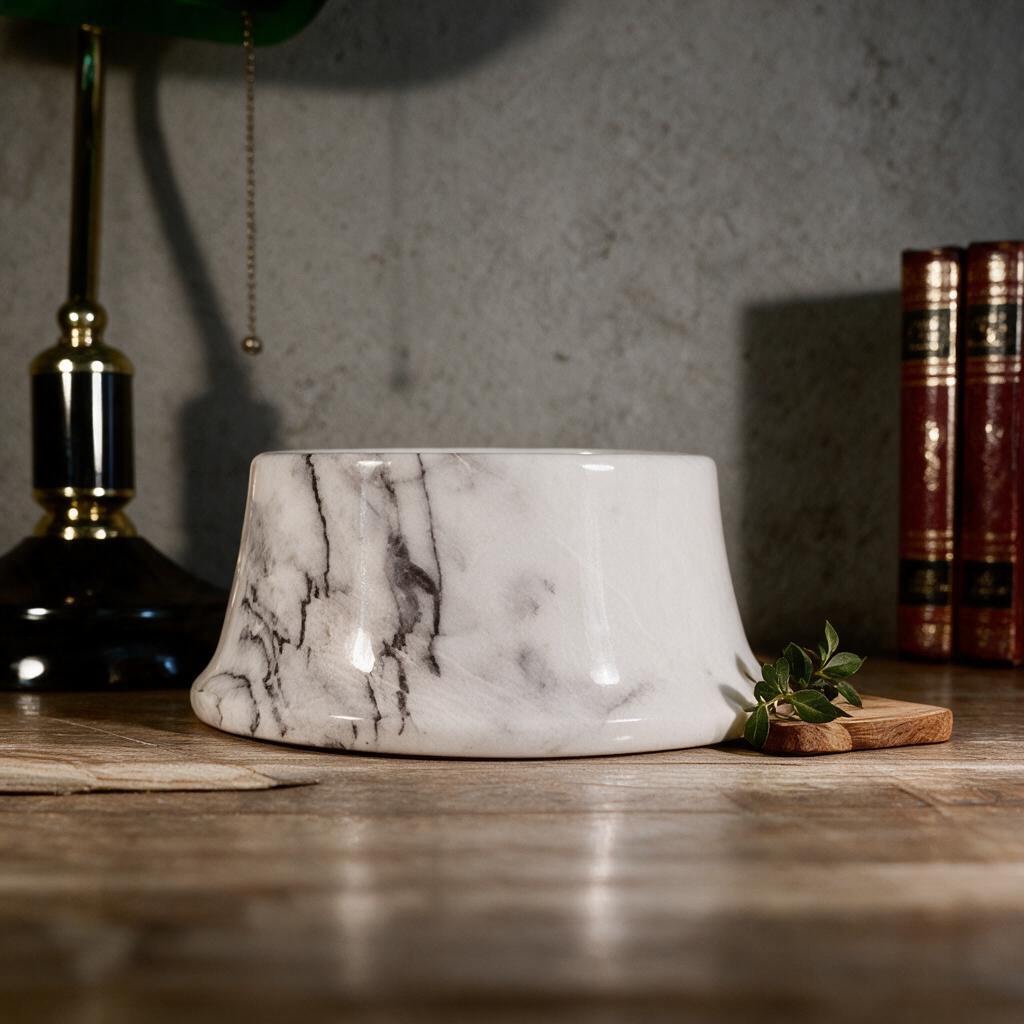 Lilac marble bowl