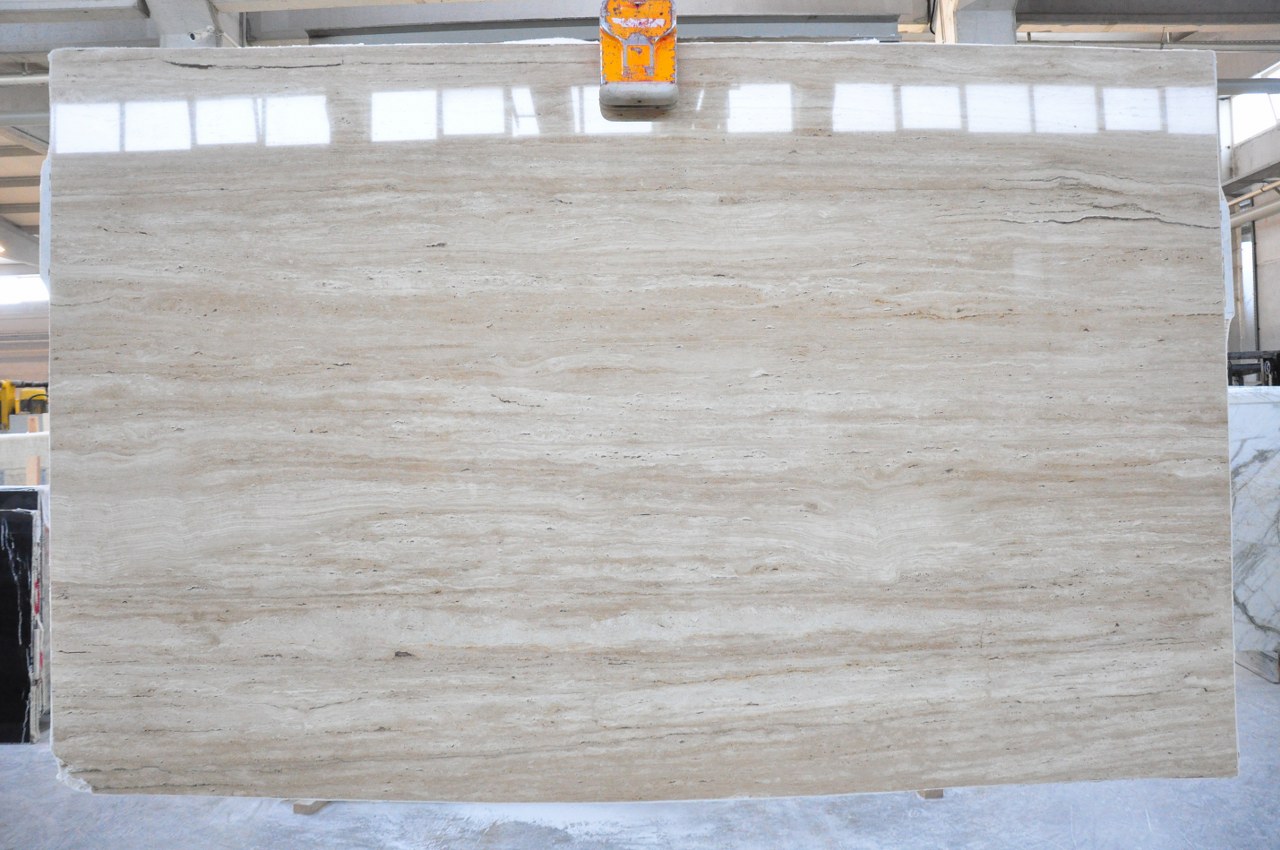 North Point Samples Light Travertine: Vein Cut vs Cross Cut | North Star Marble